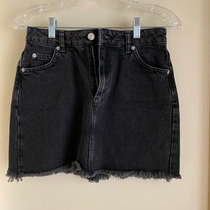 Topshop mini denim skirt.